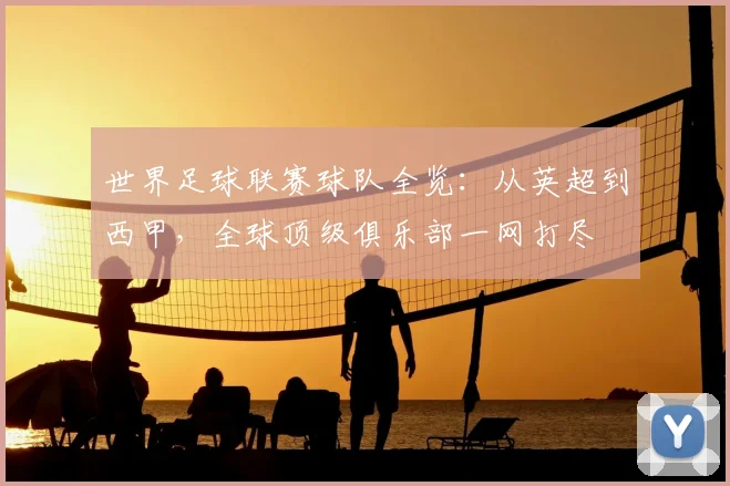 世界足球联赛球队全览：从英超到西甲，全球顶级俱乐部一网打尽